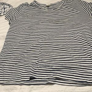 H&M Navy & White striped tee